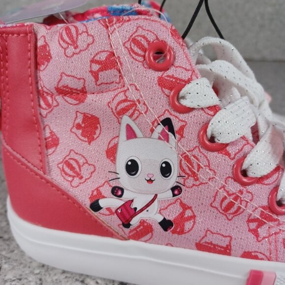 Sneakers Pink Toddler Gabby's Dollhouse Girl High Top Shoes - Picture 3 of 10